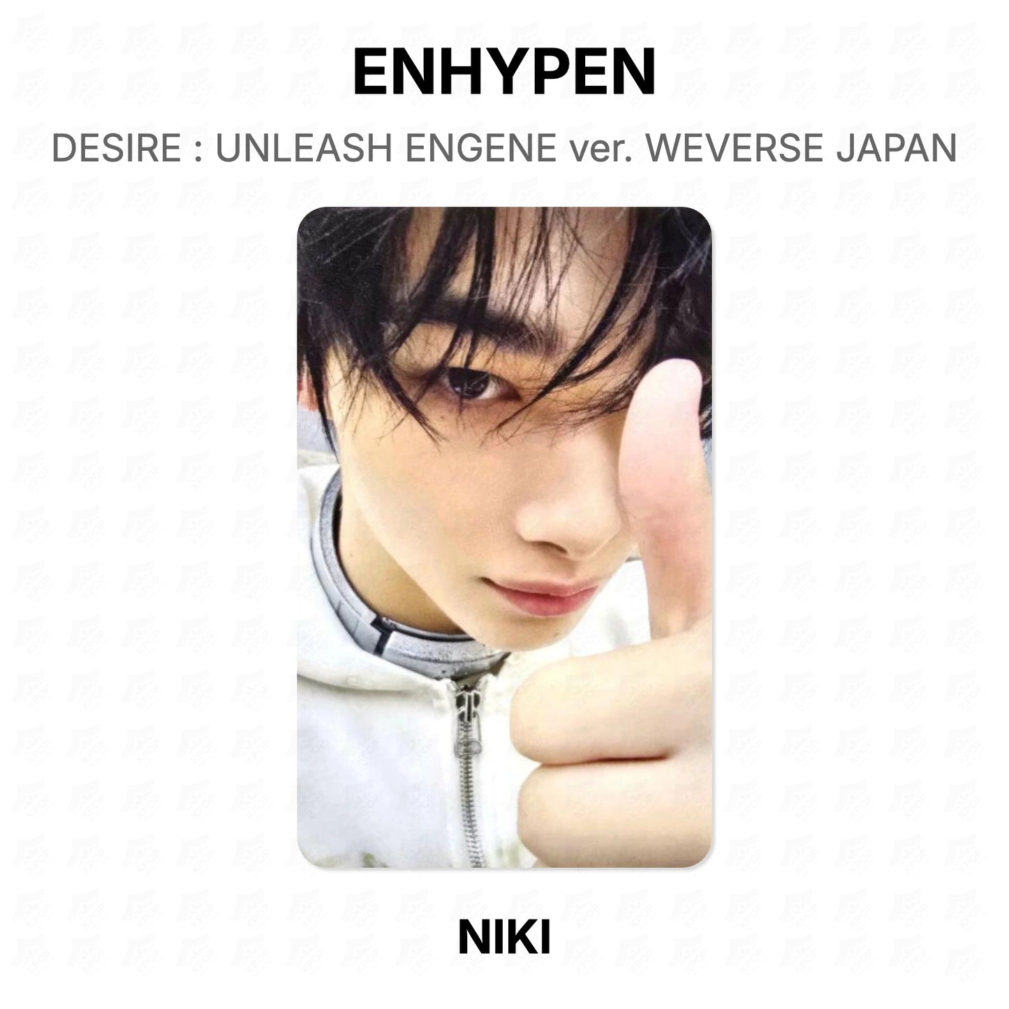 ENHYPEN DESIRE : UNLEASH ENGENE ver. WEVERSE JAPAN Official Photocard