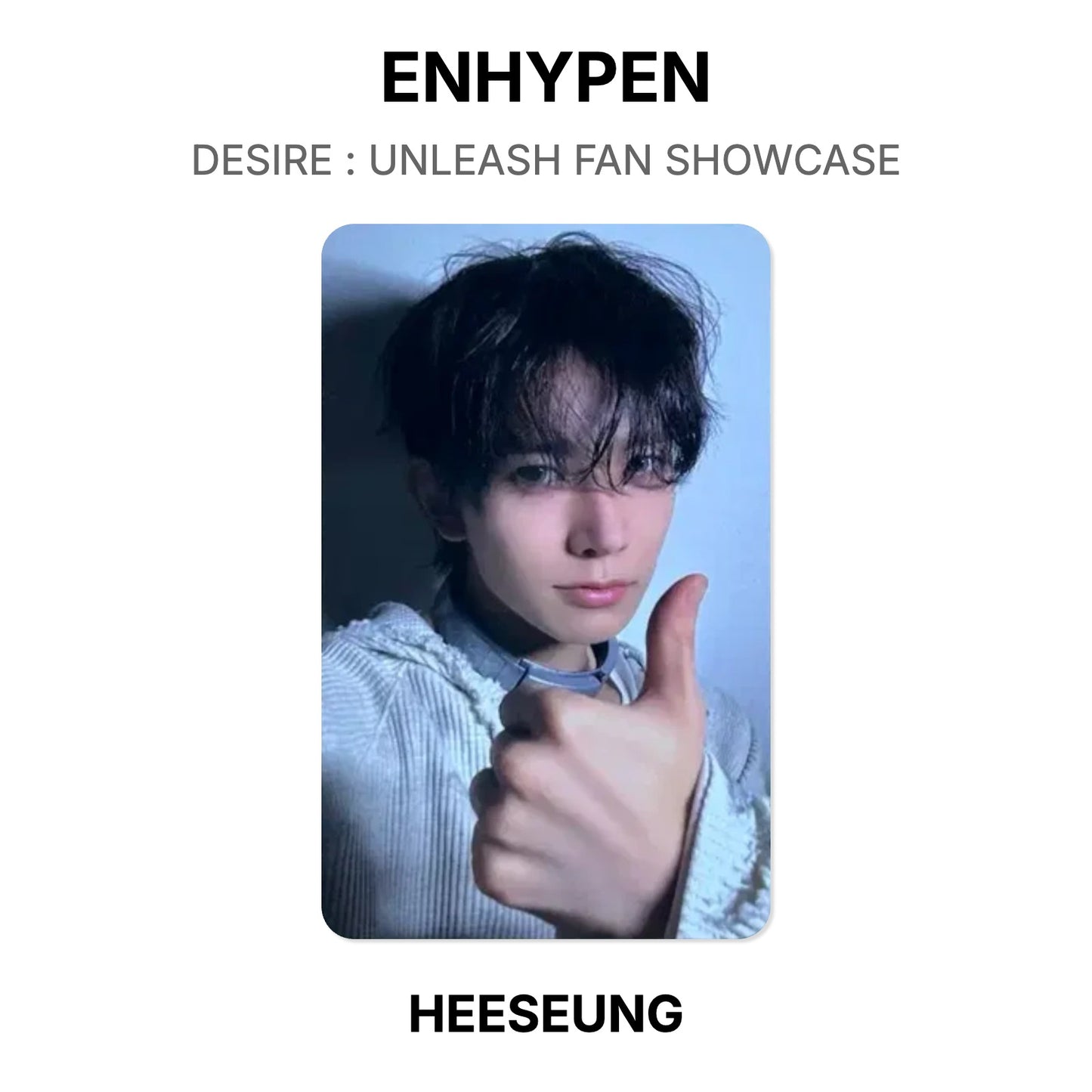 ENHYPEN DESIRE : UNLEASH FAN SHOWCASE Official Photocard