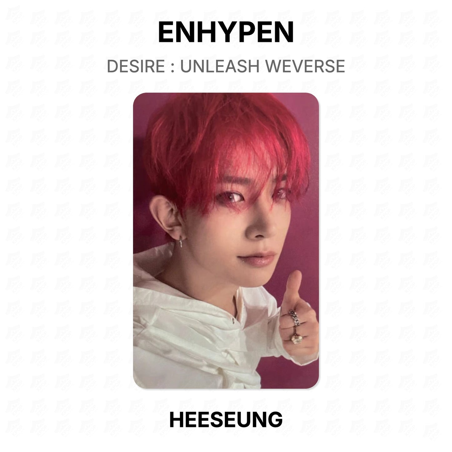 ENHYPEN DESIRE : UNLEASH WEVERSE Official Photocard
