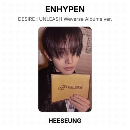 ENHYPEN DESIRE : UNLEASH Weverse Albums ver. Official Photocard