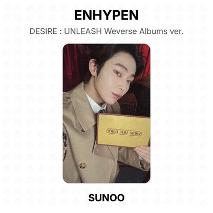 ENHYPEN DESIRE : UNLEASH Weverse Albums ver. Official Photocard