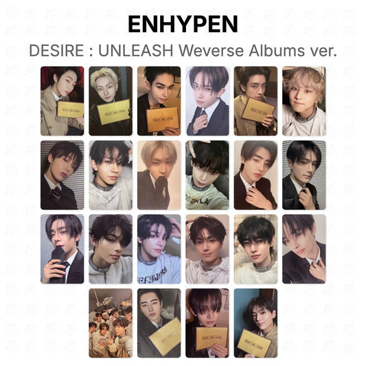 ENHYPEN DESIRE : UNLEASH Weverse Albums ver. Official Photocard