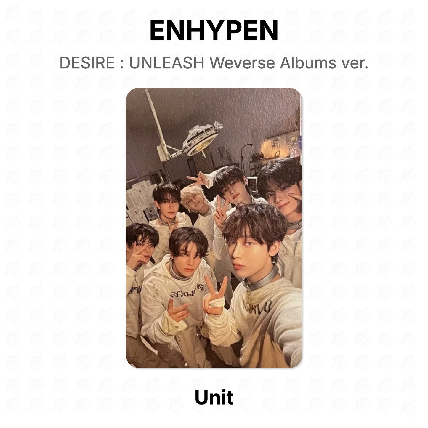 ENHYPEN DESIRE : UNLEASH Weverse Albums ver. Official Photocard