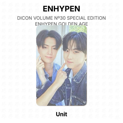 ENHYPEN DICON VOLUME Nº30 SPECIAL EDITION ENHYPEN GOLDEN AGE Offizielle Fotokarte