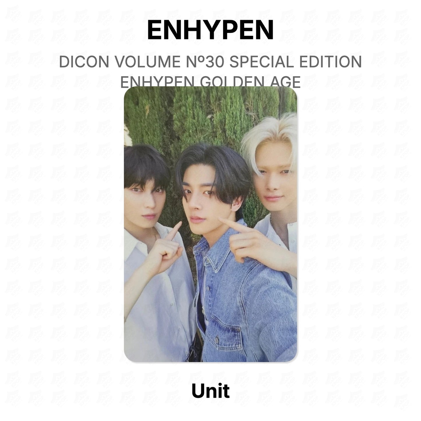 ENHYPEN DICON VOLUME Nº30 SPECIAL EDITION ENHYPEN GOLDEN AGE Offizielle Fotokarte