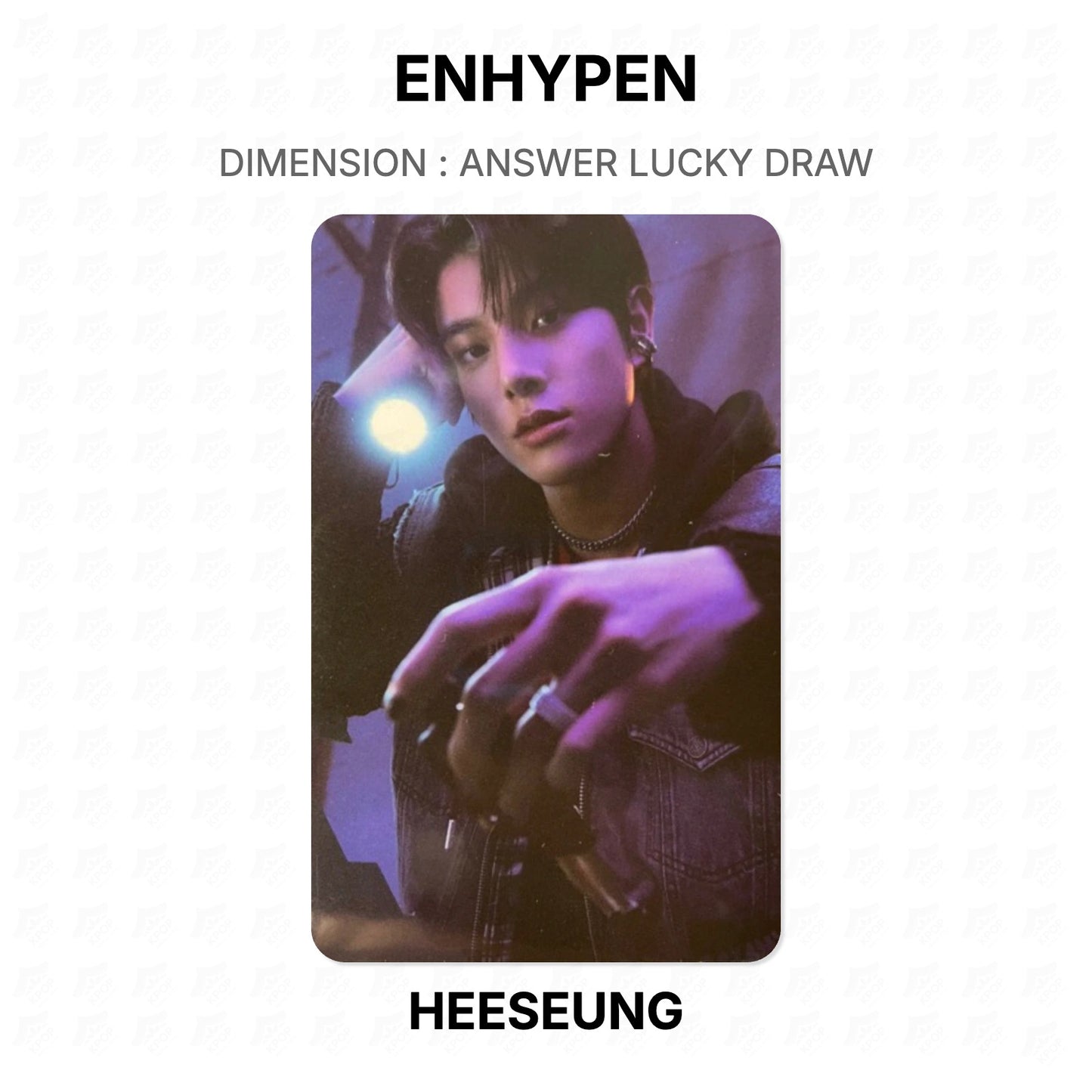 ENHYPEN DIMENSION : ANSWER LUCKY DRAW Official Photocard