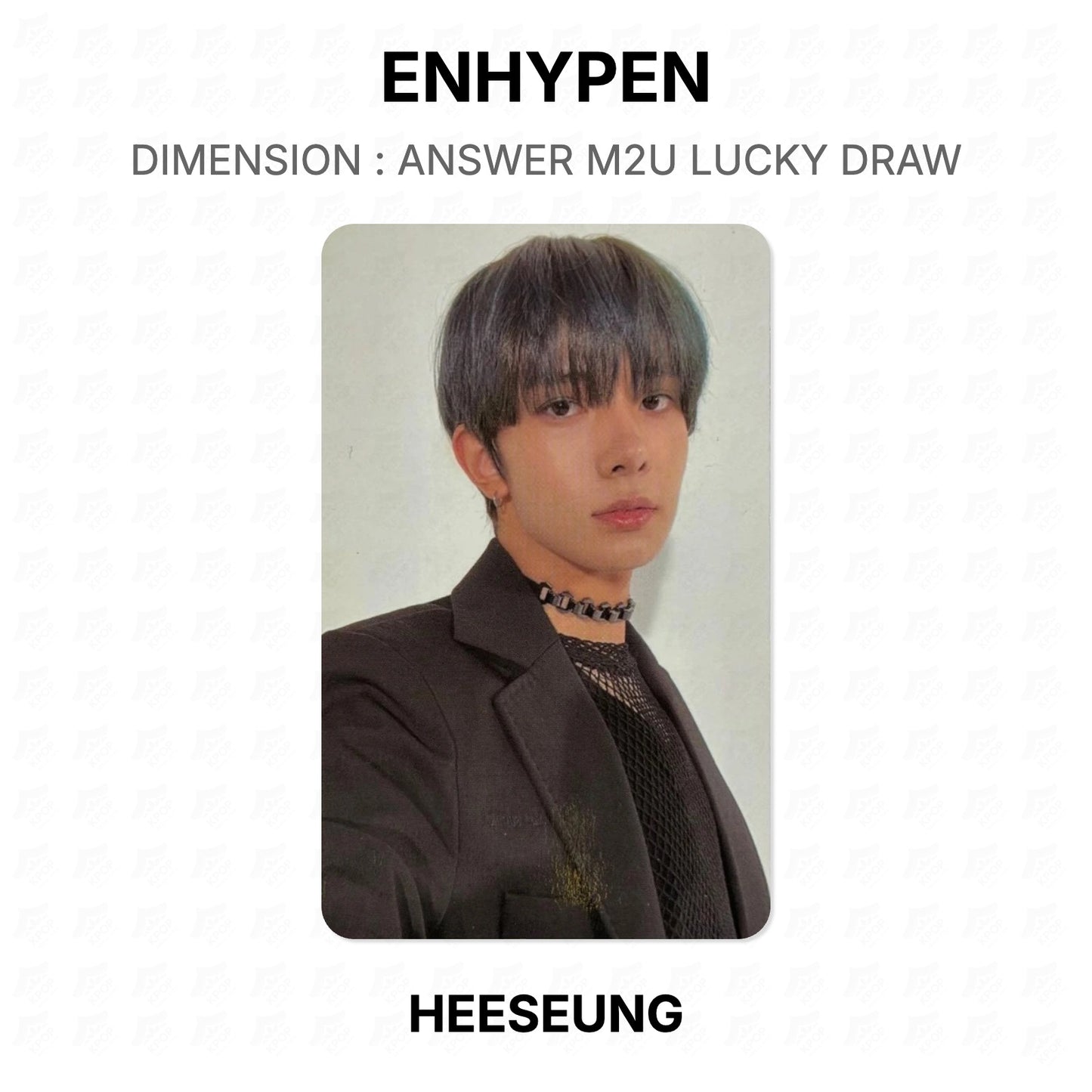 ENHYPEN DIMENSION : ANSWER M2U LUCKY DRAW Offizielle Fotokarte