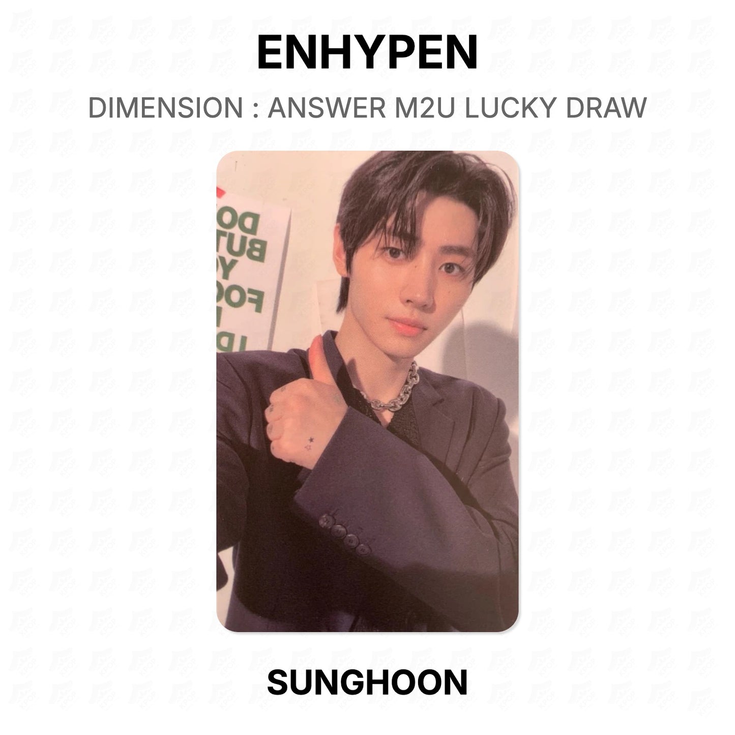 ENHYPEN DIMENSION : ANSWER M2U LUCKY DRAW Offizielle Fotokarte
