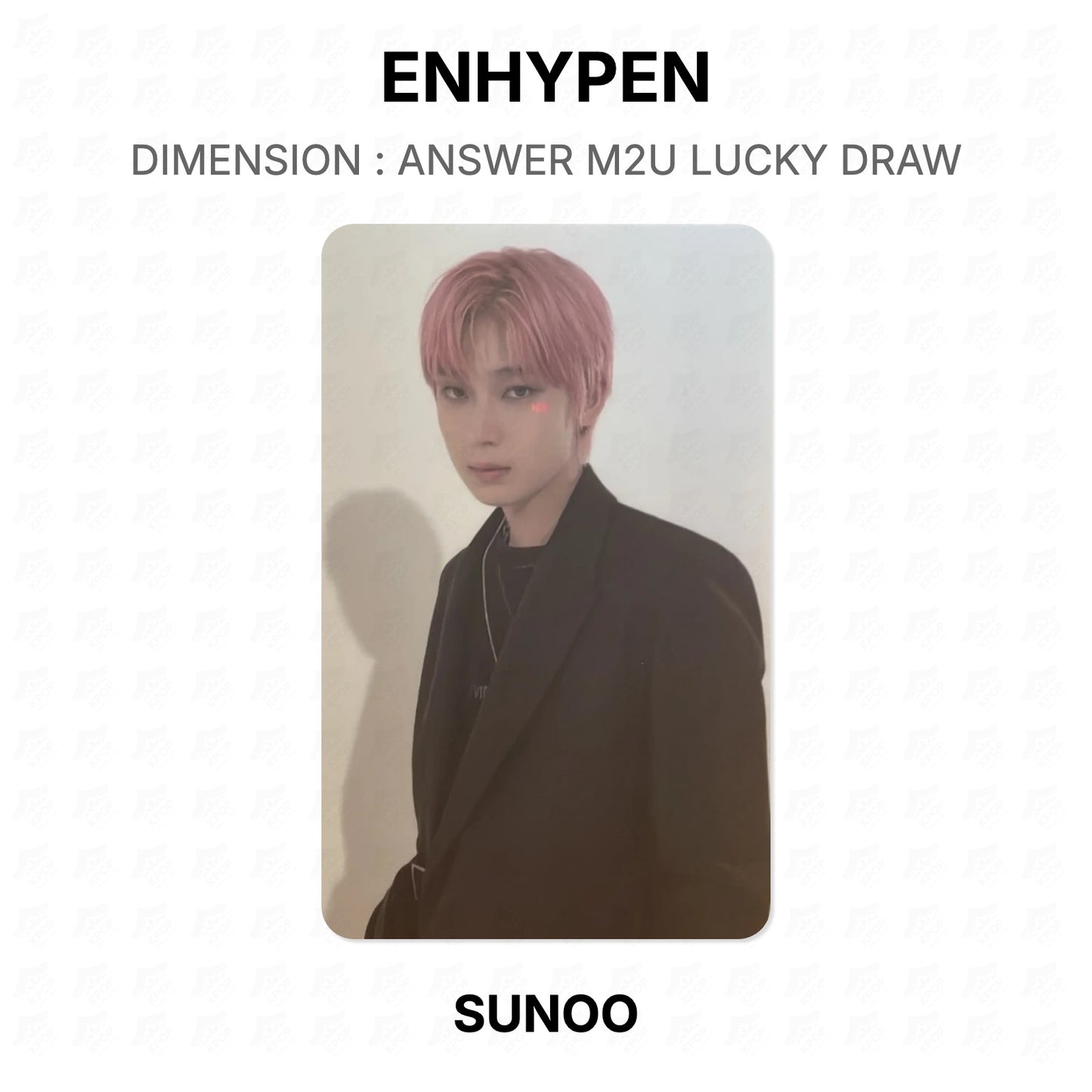 ENHYPEN DIMENSION : ANSWER M2U LUCKY DRAW Offizielle Fotokarte