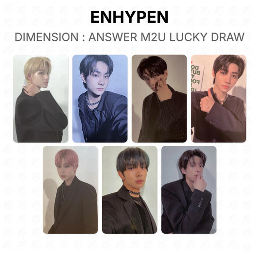 ENHYPEN DIMENSION : ANSWER M2U LUCKY DRAW Official Photocard