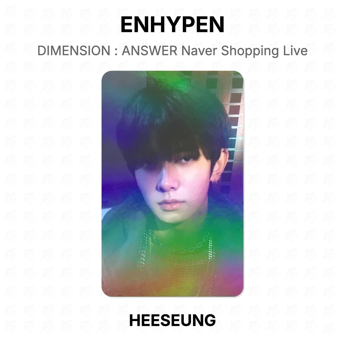 ENHYPEN DIMENSION : ANSWER Naver Shopping Live Official Photocard