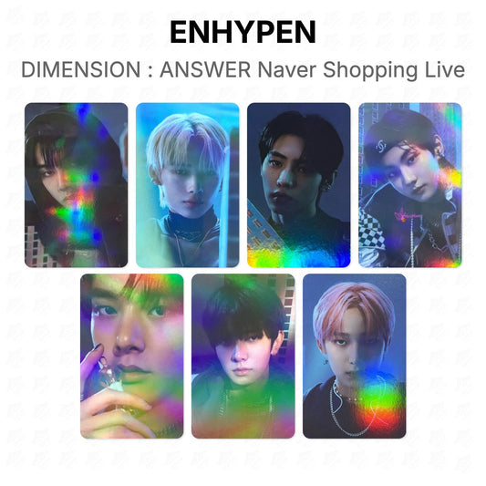 ENHYPEN DIMENSION : ANSWER Naver Shopping Live Official Photocard