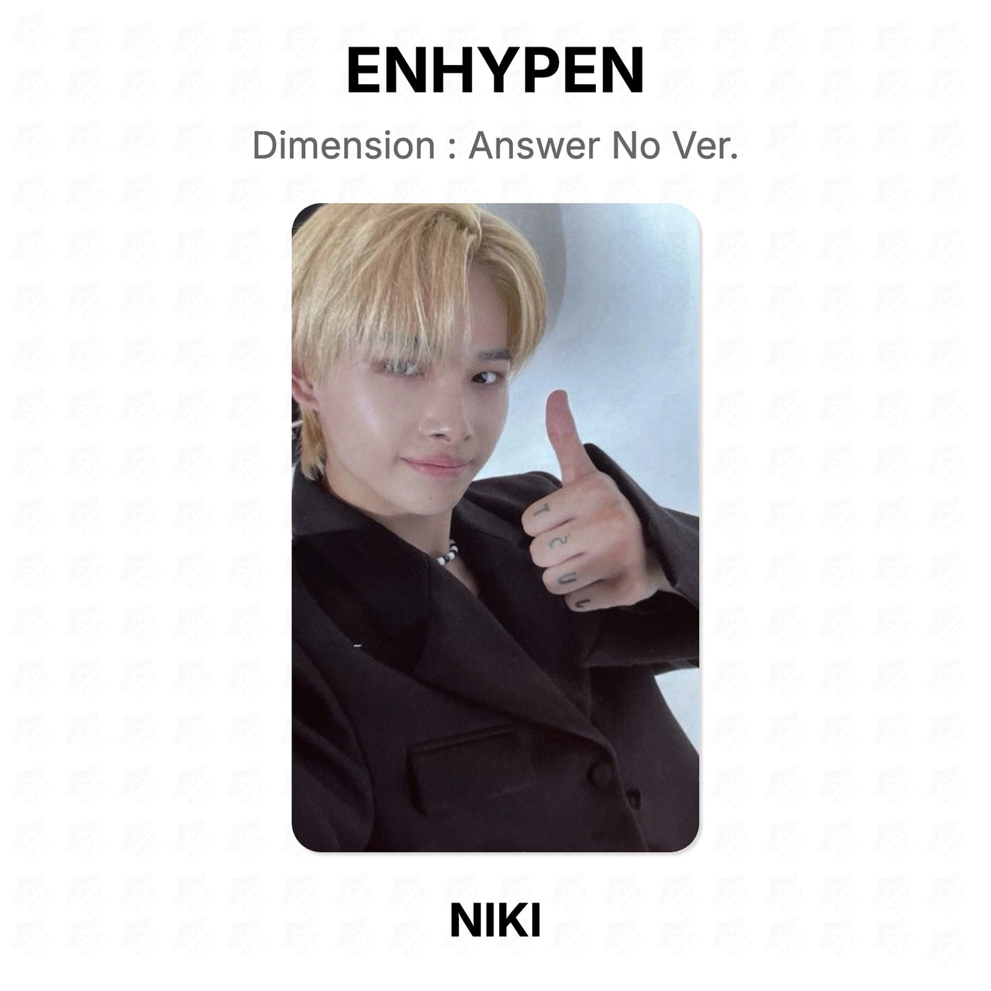 ENHYPEN Dimension : Answer No Ver. Official Photocard