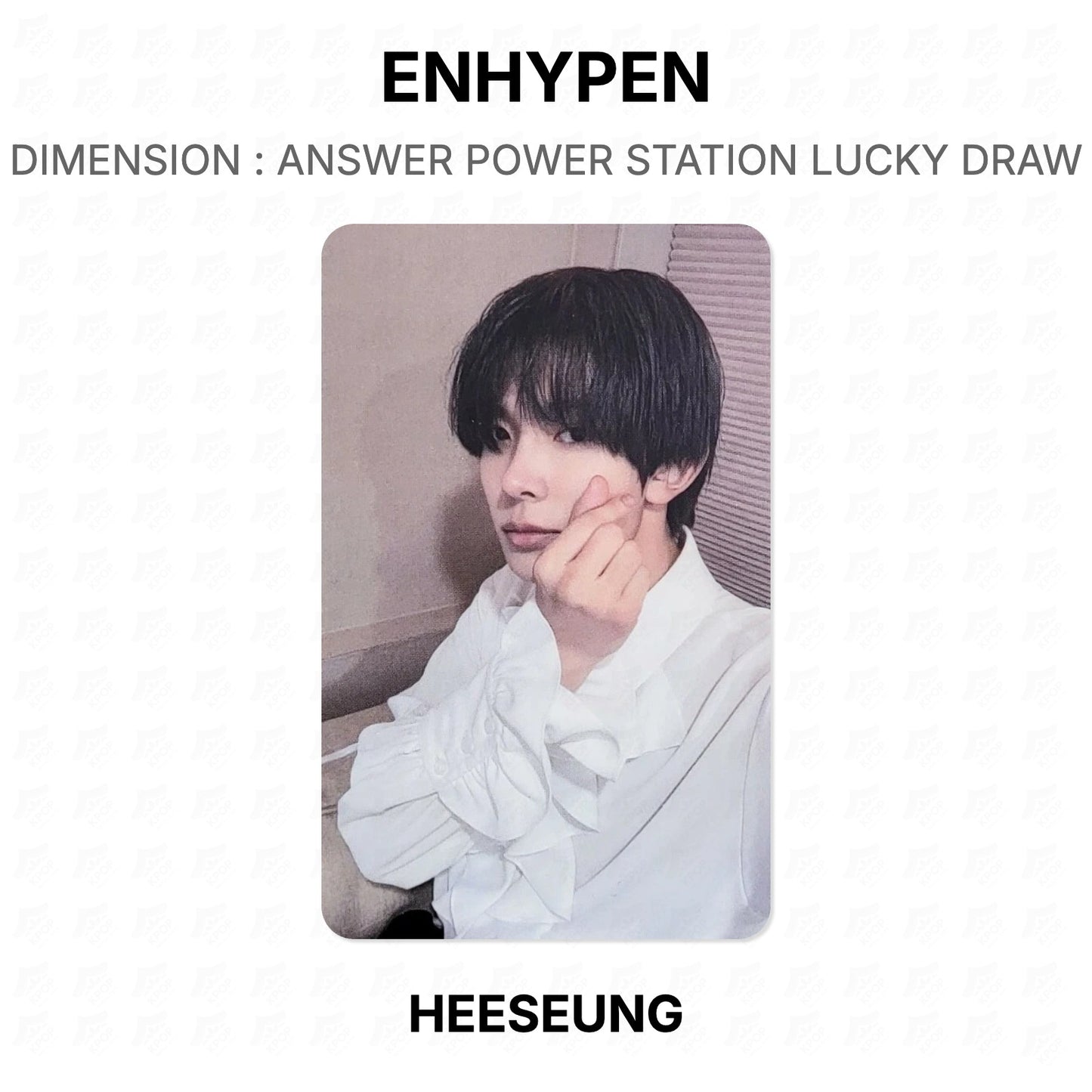 ENHYPEN Dimension: Answer Power Station Lucky Draw Offizielle Fotokarte