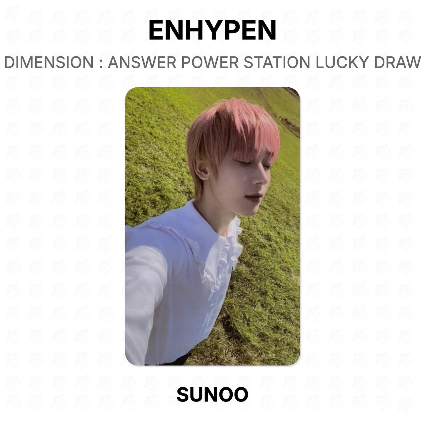 ENHYPEN Dimension: Answer Power Station Lucky Draw Offizielle Fotokarte