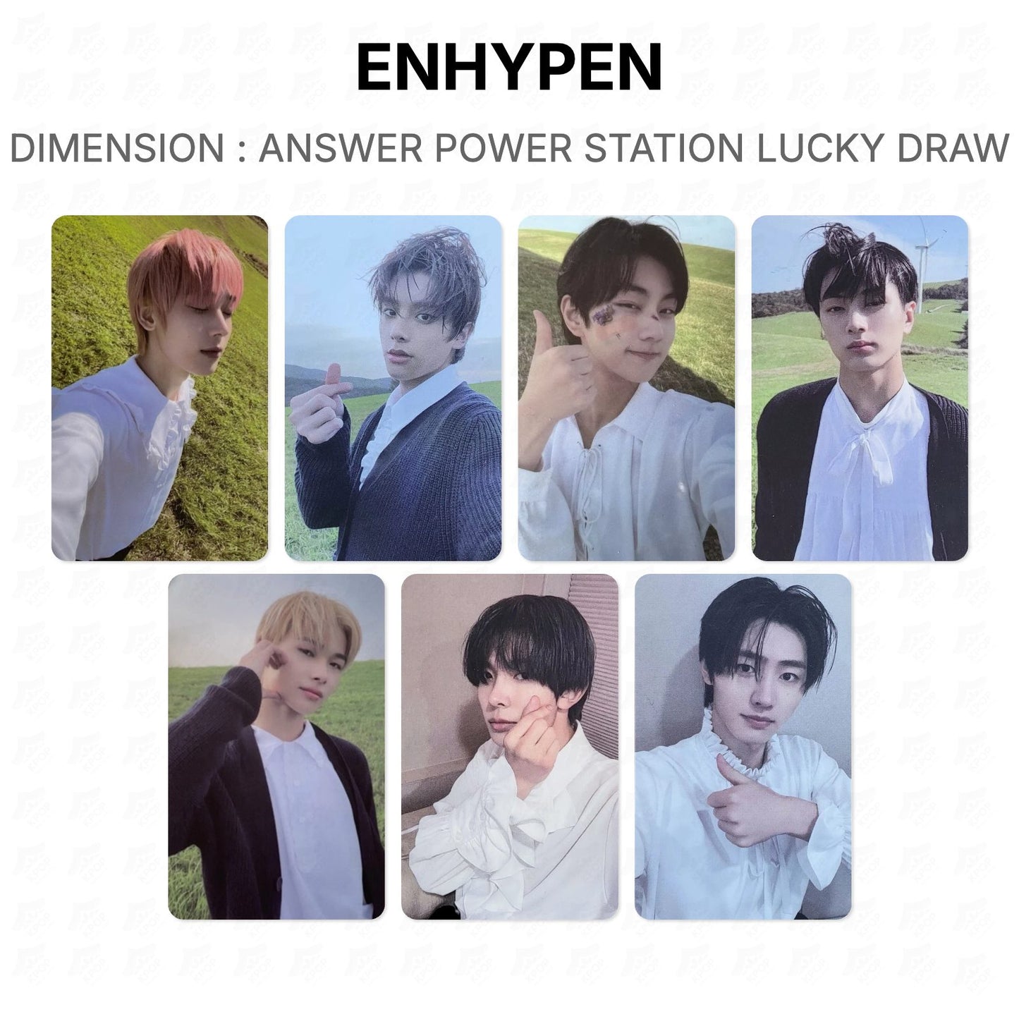 ENHYPEN Dimension: Answer Power Station Lucky Draw Offizielle Fotokarte
