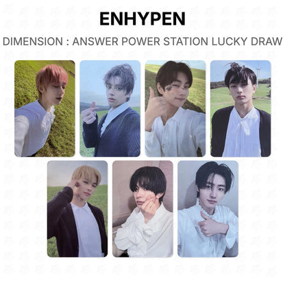 ENHYPEN Dimension: Answer Power Station Lucky Draw Offizielle Fotokarte