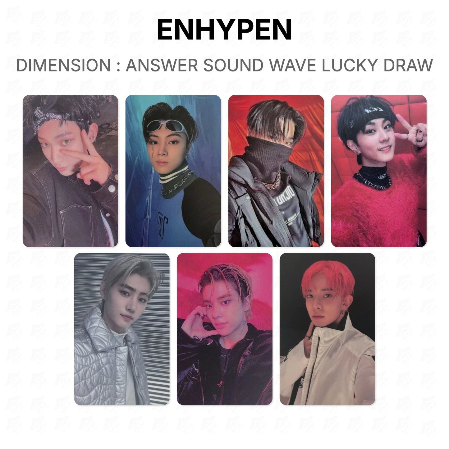 ENHYPEN DIMENSION : ANSWER SOUND WAVE LUCKY DRAW Official Photocard