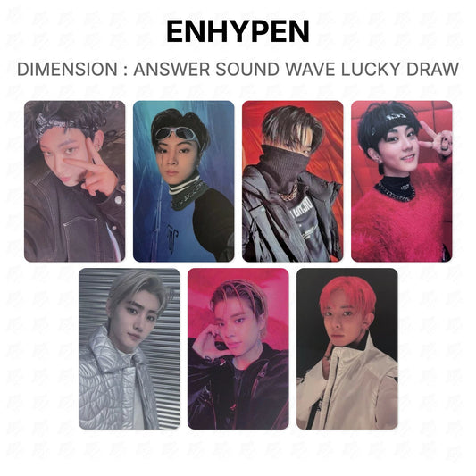 ENHYPEN DIMENSION : ANSWER SOUND WAVE LUCKY DRAW Official Photocard