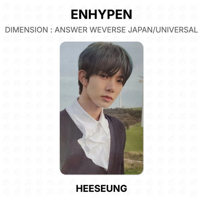 ENHYPEN DIMENSION : ANSWER WEVERSE JAPAN/UNIVERSAL Official Photocard