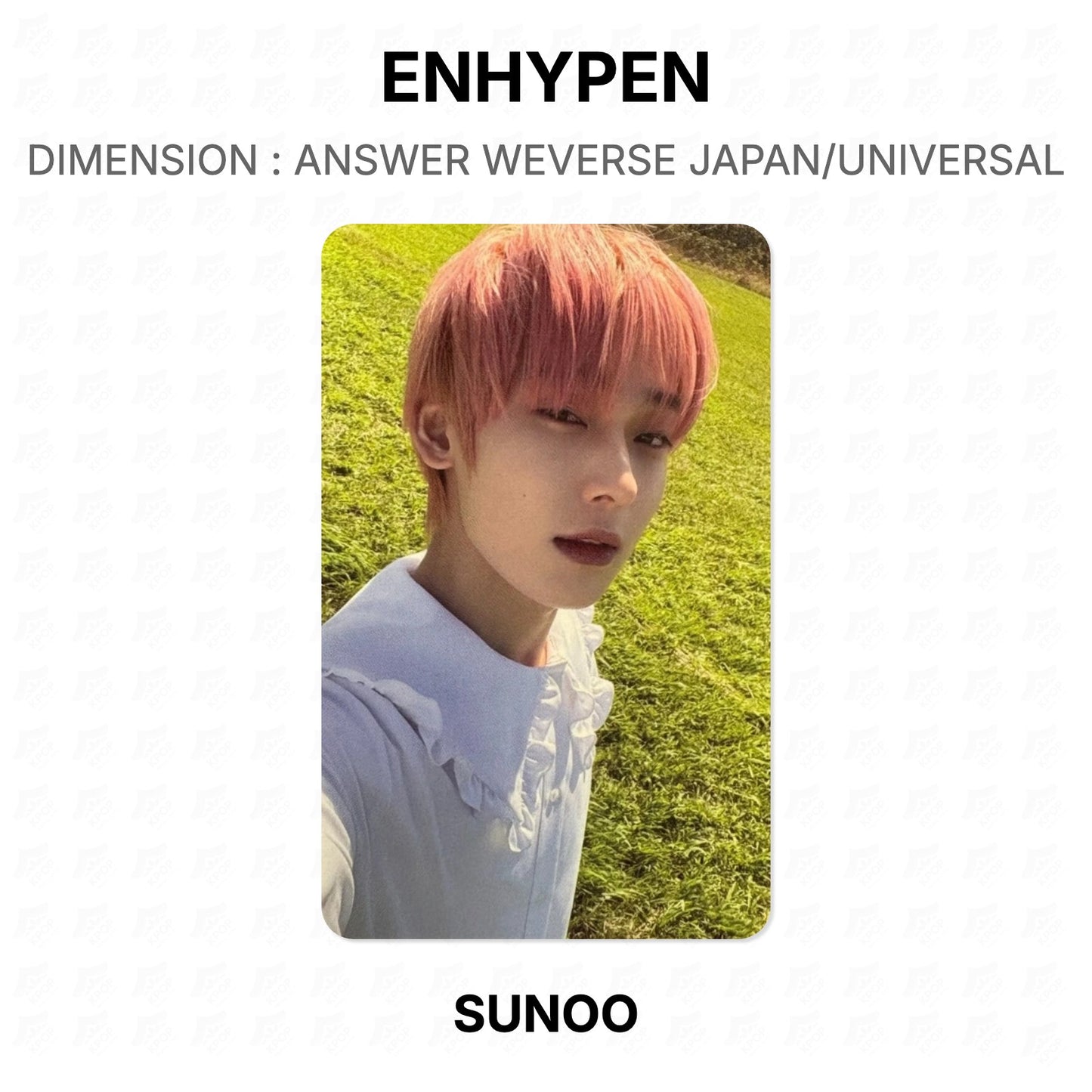 ENHYPEN DIMENSION : ANSWER WEVERSE JAPAN/UNIVERSAL Official Photocard
