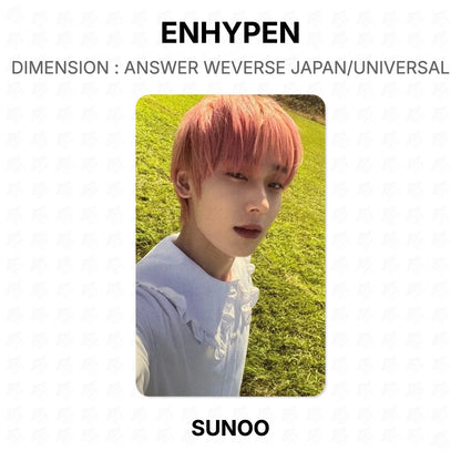 ENHYPEN DIMENSION : ANSWER WEVERSE JAPAN/UNIVERSAL Official Photocard