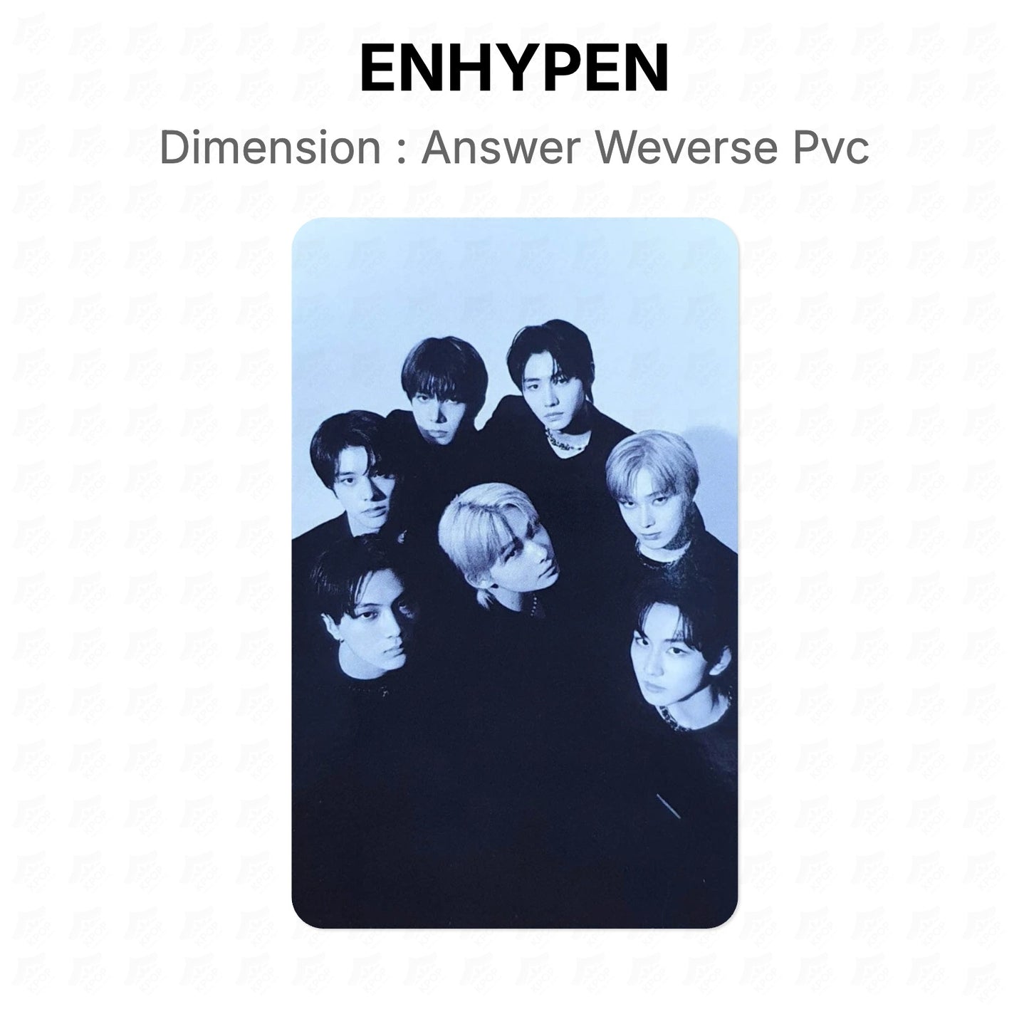 ENHYPEN Dimension : Answer Weverse Pvc Official Photocard