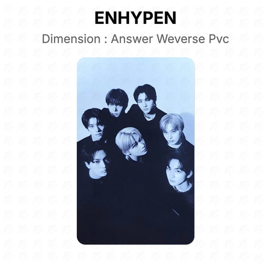 ENHYPEN Dimension : Answer Weverse Pvc Official Photocard