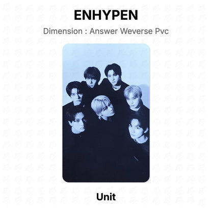 ENHYPEN Dimension : Answer Weverse Pvc Official Photocard