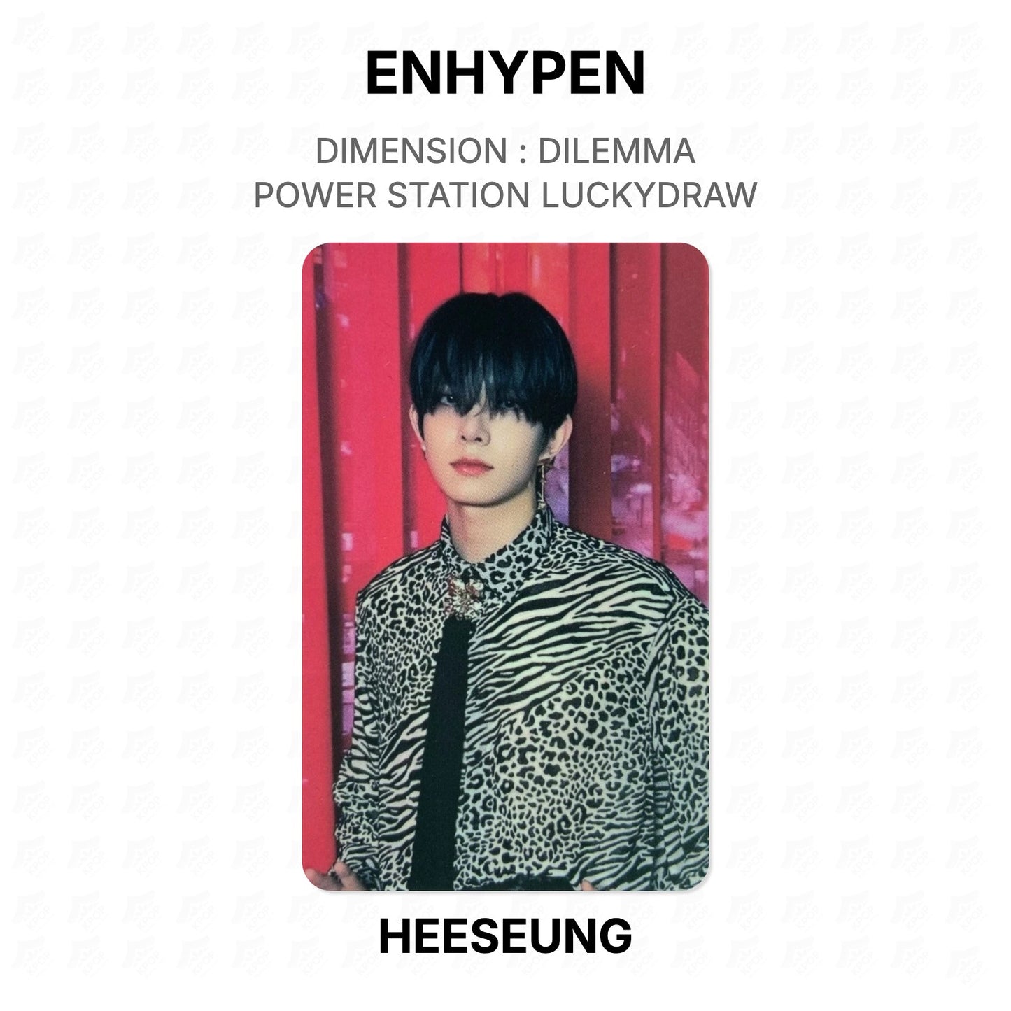 ENHYPEN DIMENSION : DILEMMA POWER STATION LUCKYDRAW Official Photocard