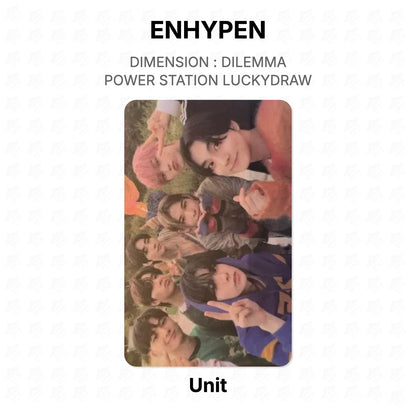 ENHYPEN DIMENSION : DILEMMA POWER STATION LUCKYDRAW Official Photocard