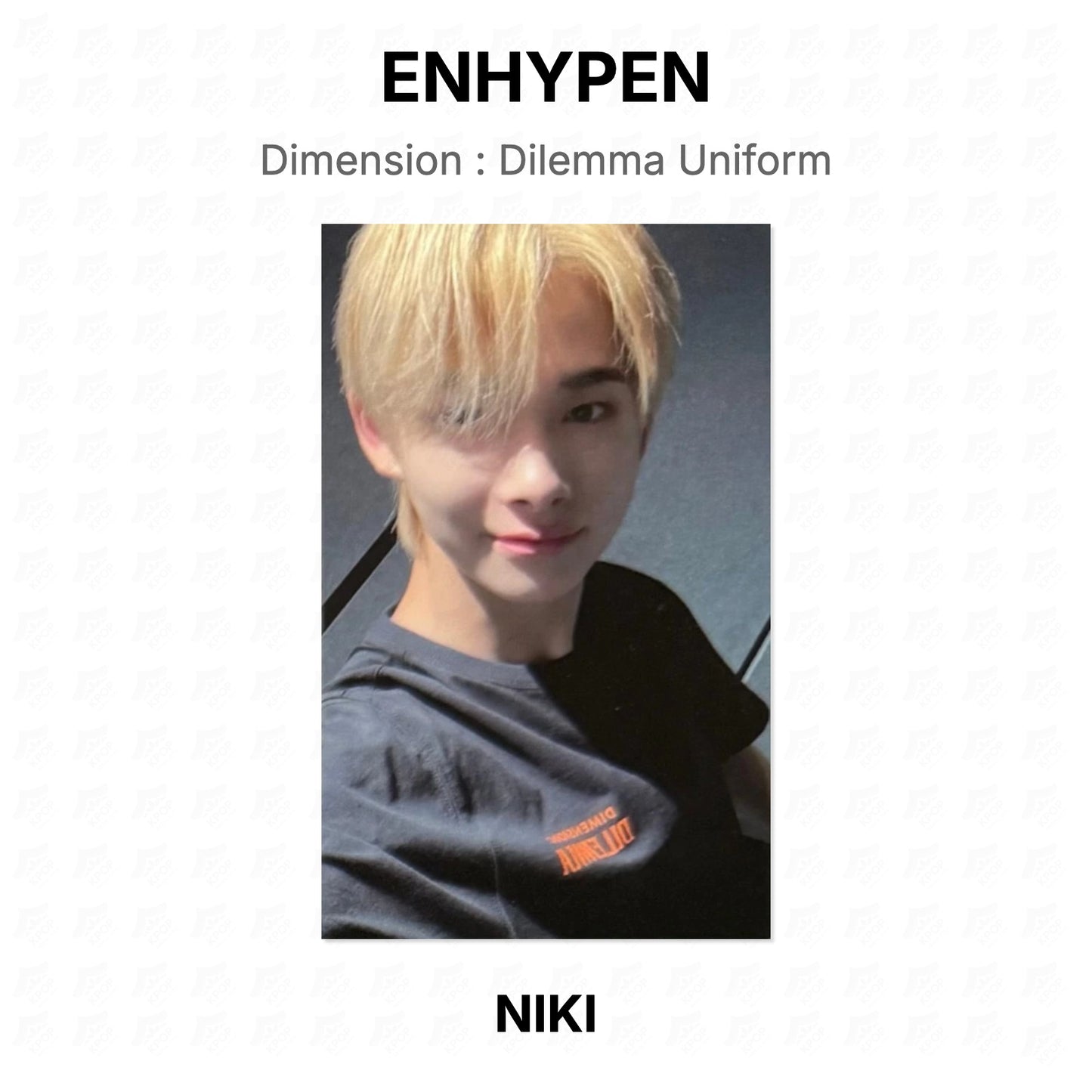 ENHYPEN Dimension : Dilemma Uniform Official Photocard