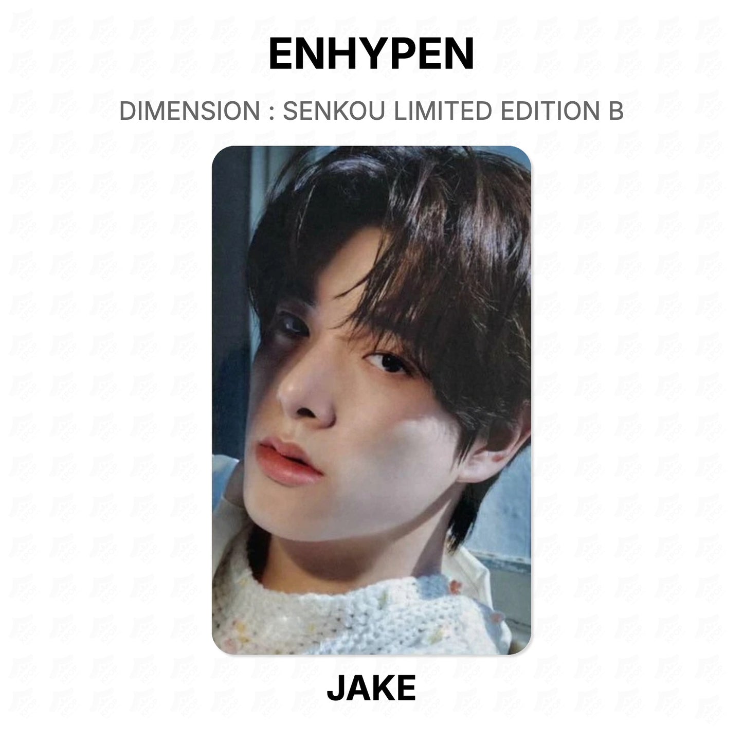 ENHYPEN DIMENSION : SENKOU LIMITED EDITION B Official Photocard