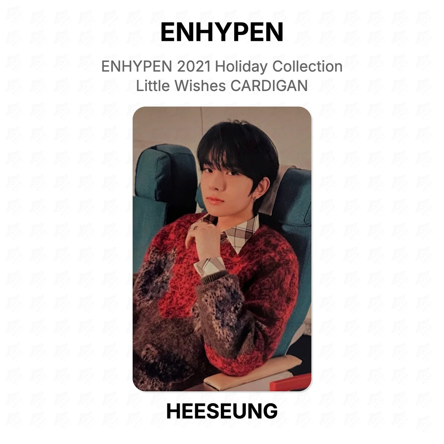 ENHYPEN 2021 Holiday Collection Little Wishes CARDIGAN Official Photocard