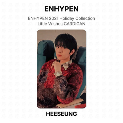 ENHYPEN 2021 Holiday Collection Little Wishes CARDIGAN Official Photocard