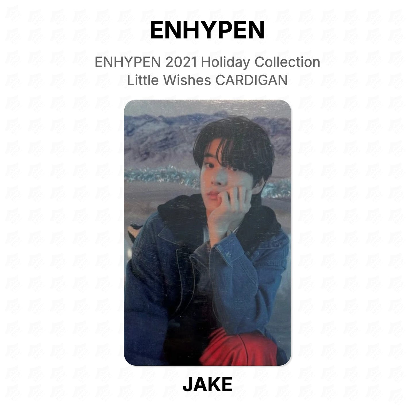 ENHYPEN 2021 Holiday Collection Little Wishes CARDIGAN Official Photocard