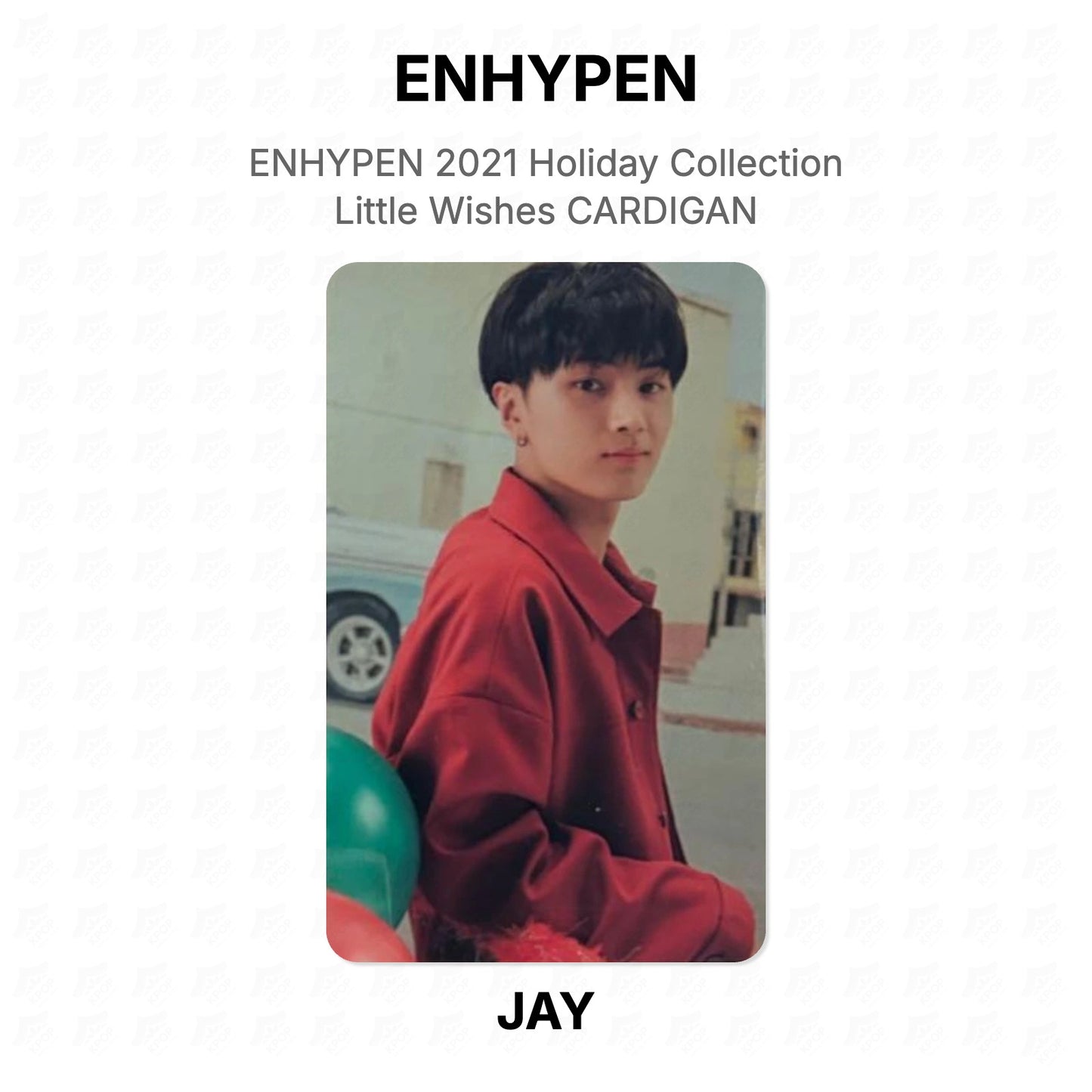 ENHYPEN 2021 Holiday Collection Little Wishes CARDIGAN Official Photocard