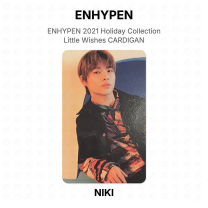 ENHYPEN 2021 Holiday Collection Little Wishes CARDIGAN Official Photocard