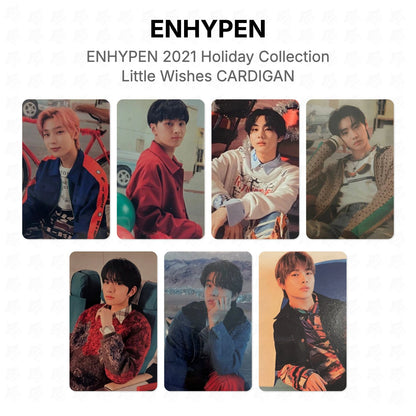 ENHYPEN 2021 Holiday Collection Little Wishes CARDIGAN Official Photocard