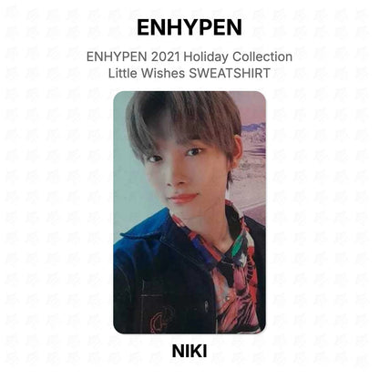 ENHYPEN 2021 Holiday Collection Little Wishes SWEATSHIRT Official Photocard