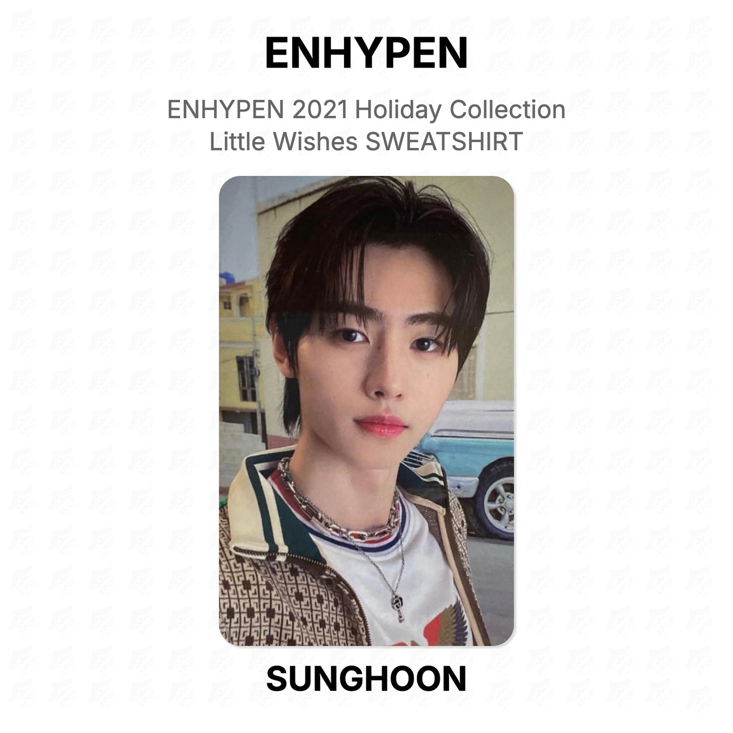 ENHYPEN 2021 Holiday Collection Little Wishes SWEATSHIRT Official Photocard
