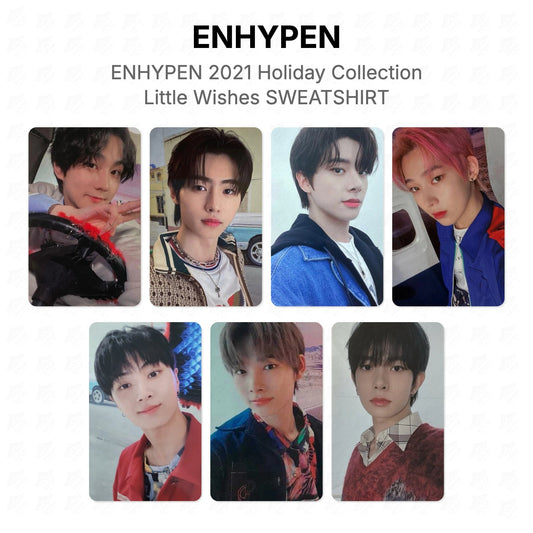 ENHYPEN 2021 Holiday Collection Little Wishes SWEATSHIRT Official Photocard