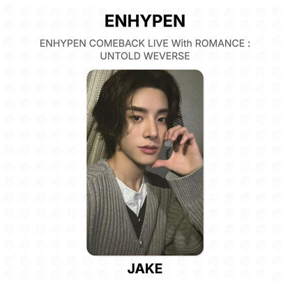 ENHYPEN COMEBACK LIVE With ROMANCE : UNTOLD WEVERSE Official Photocard