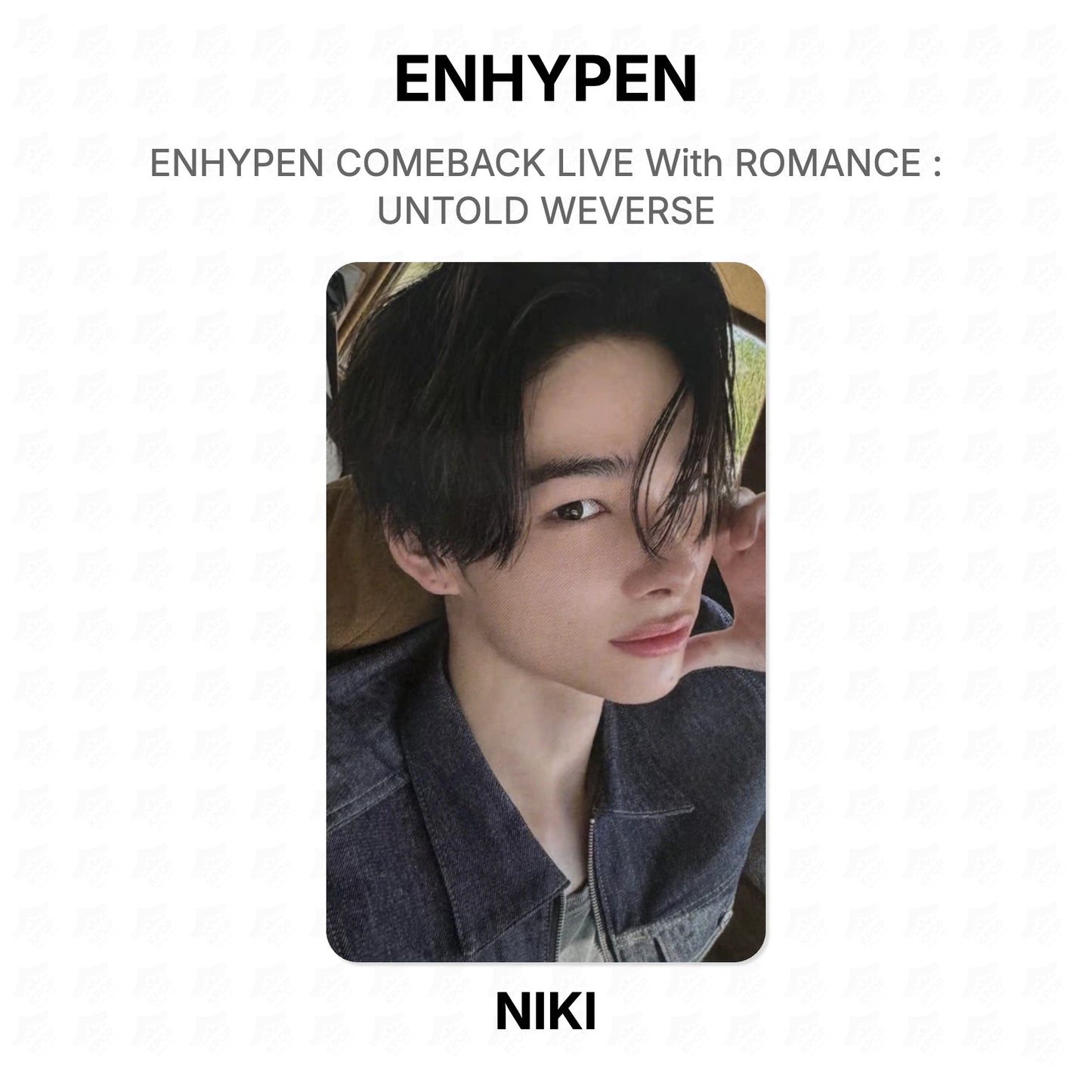 ENHYPEN COMEBACK LIVE With ROMANCE : UNTOLD WEVERSE Official Photocard