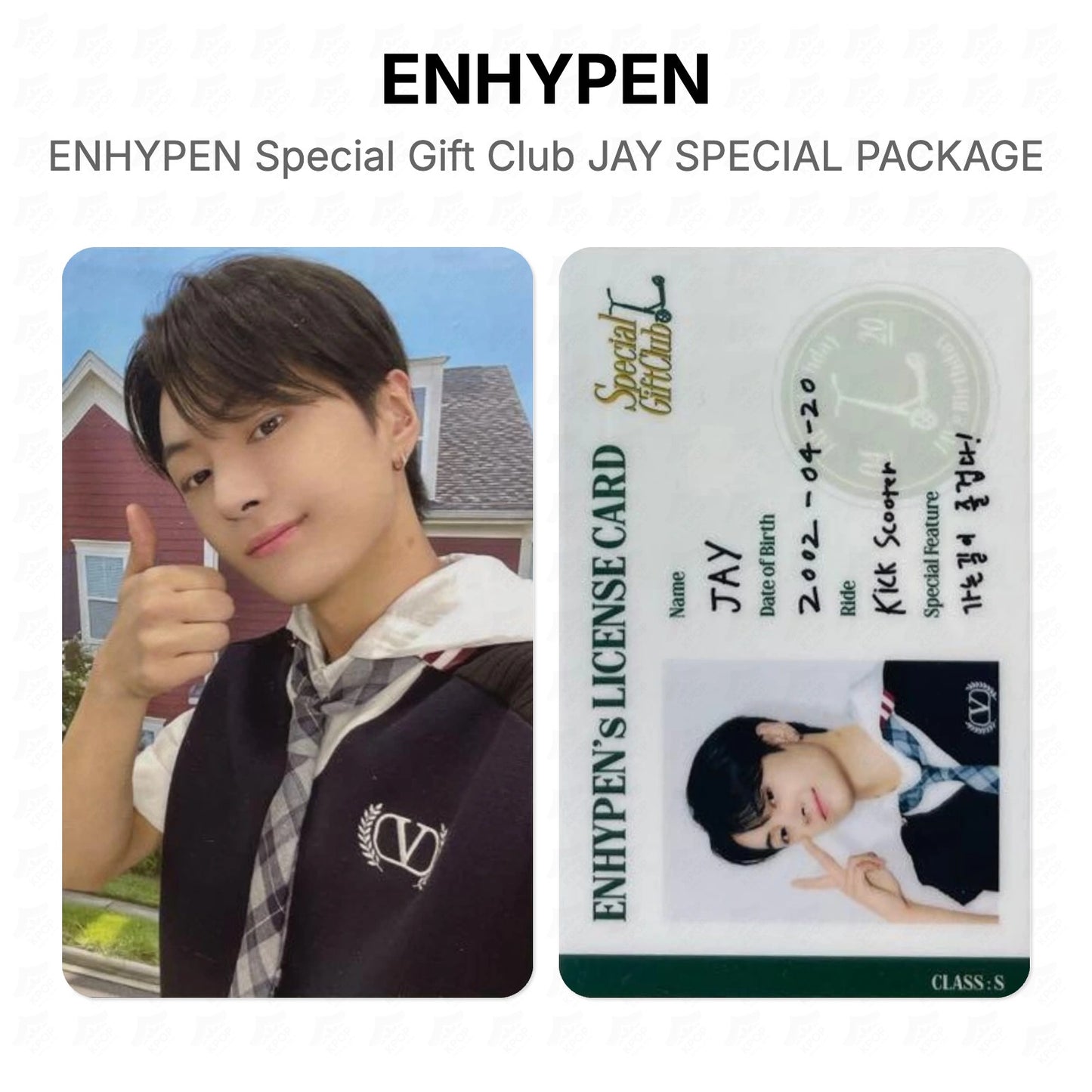 ENHYPEN Special Gift Club JAY SPECIAL PACKAGE Official Photocard