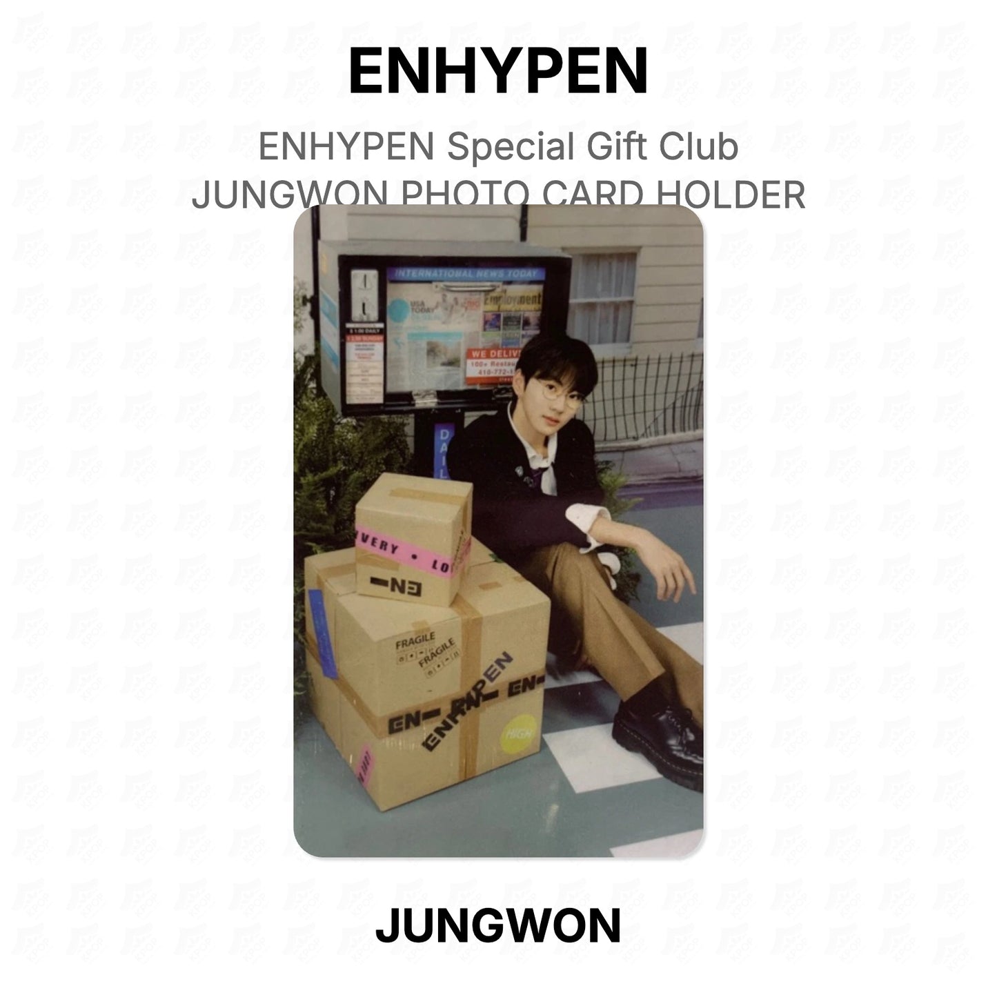 ENHYPEN ENHYPEN Special Gift Club JUNGWON PHOTO CARD HOLDER Official Photocard