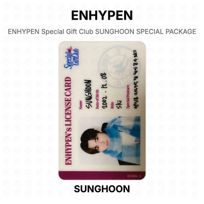 ENHYPEN Special Gift Club SUNGHOON SPECIAL PACKAGE Official Photocard