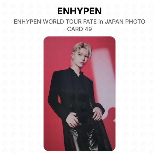 ENHYPEN WORLD TOUR FATE in JAPAN PHOTO CARD 49 Official Photocard