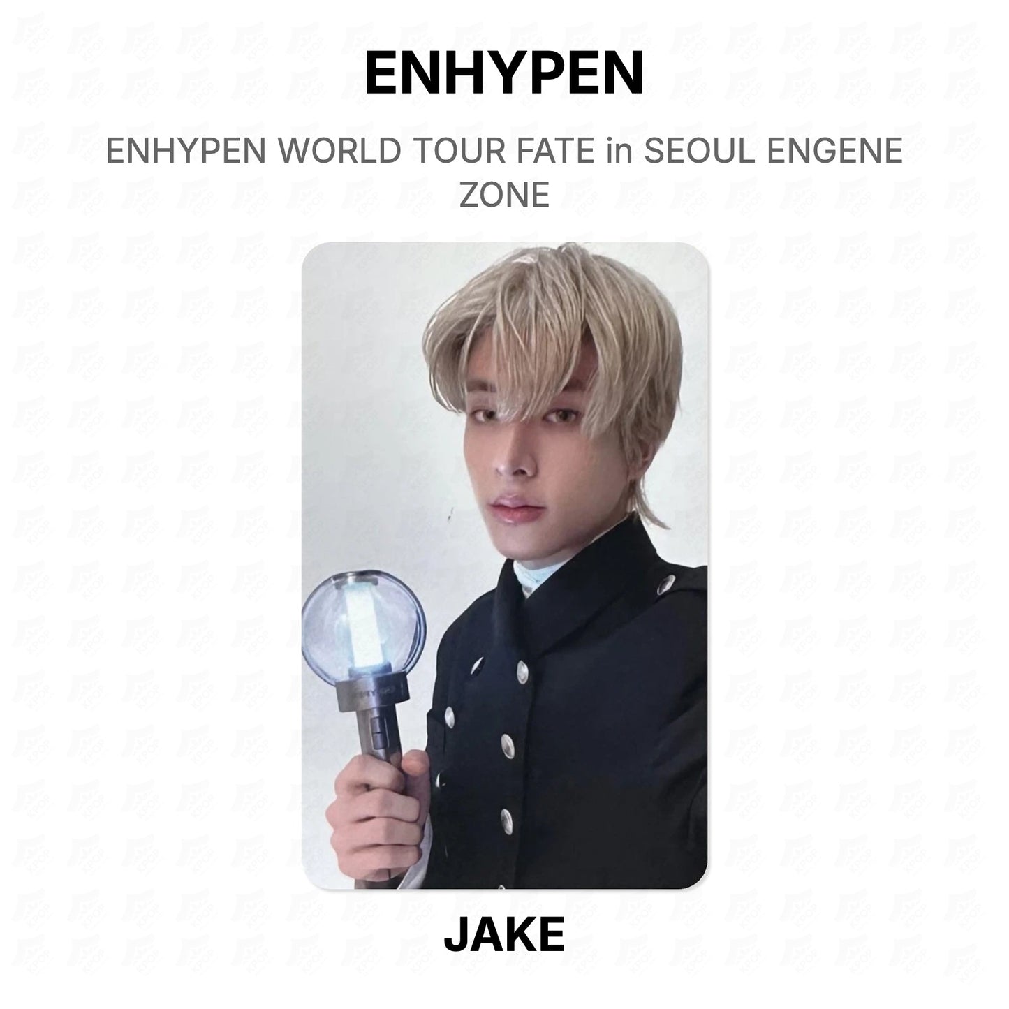 ENHYPEN WORLD TOUR FATE in SEOUL ENGENE ZONE Official Photocard
