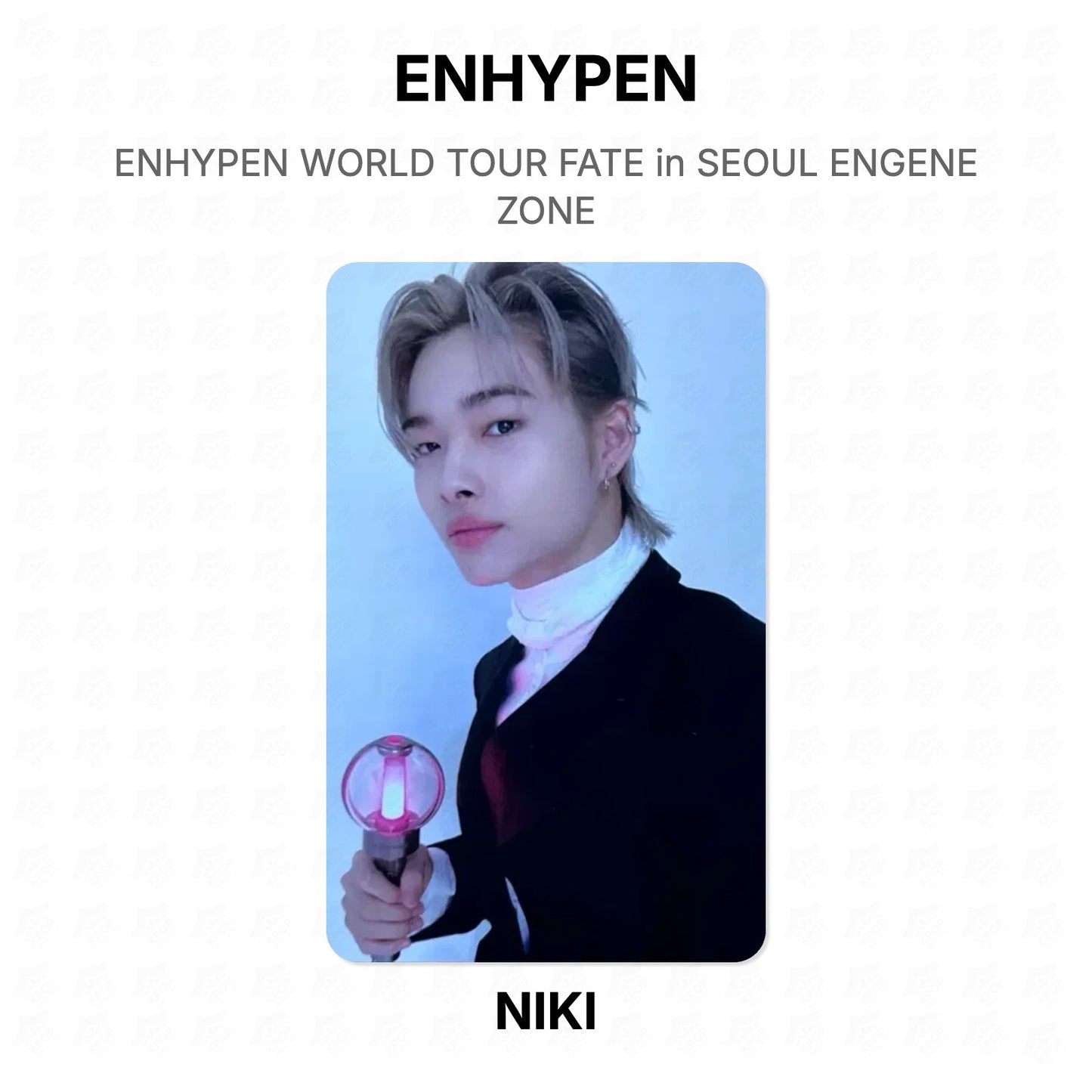 ENHYPEN WORLD TOUR FATE in SEOUL ENGENE ZONE Official Photocard